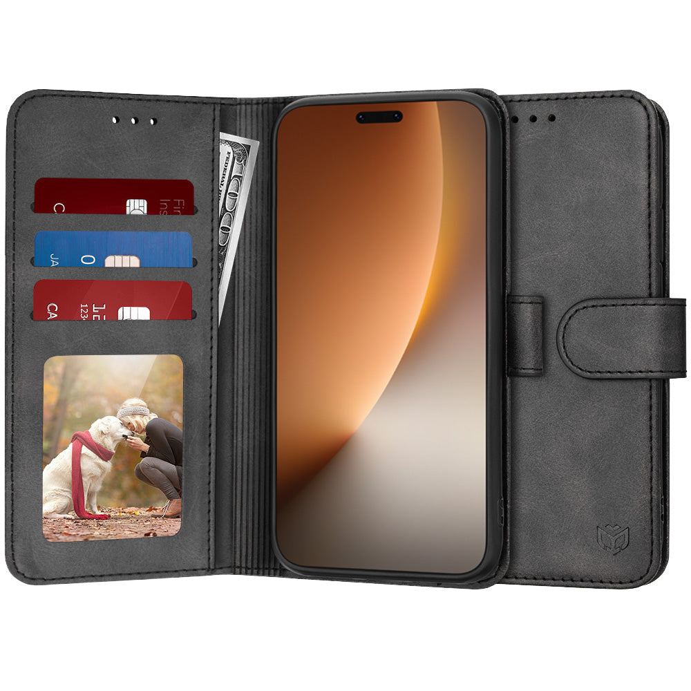 Deksel for Honor Magic8 Pro, Techsuit, Diary Book, Svart