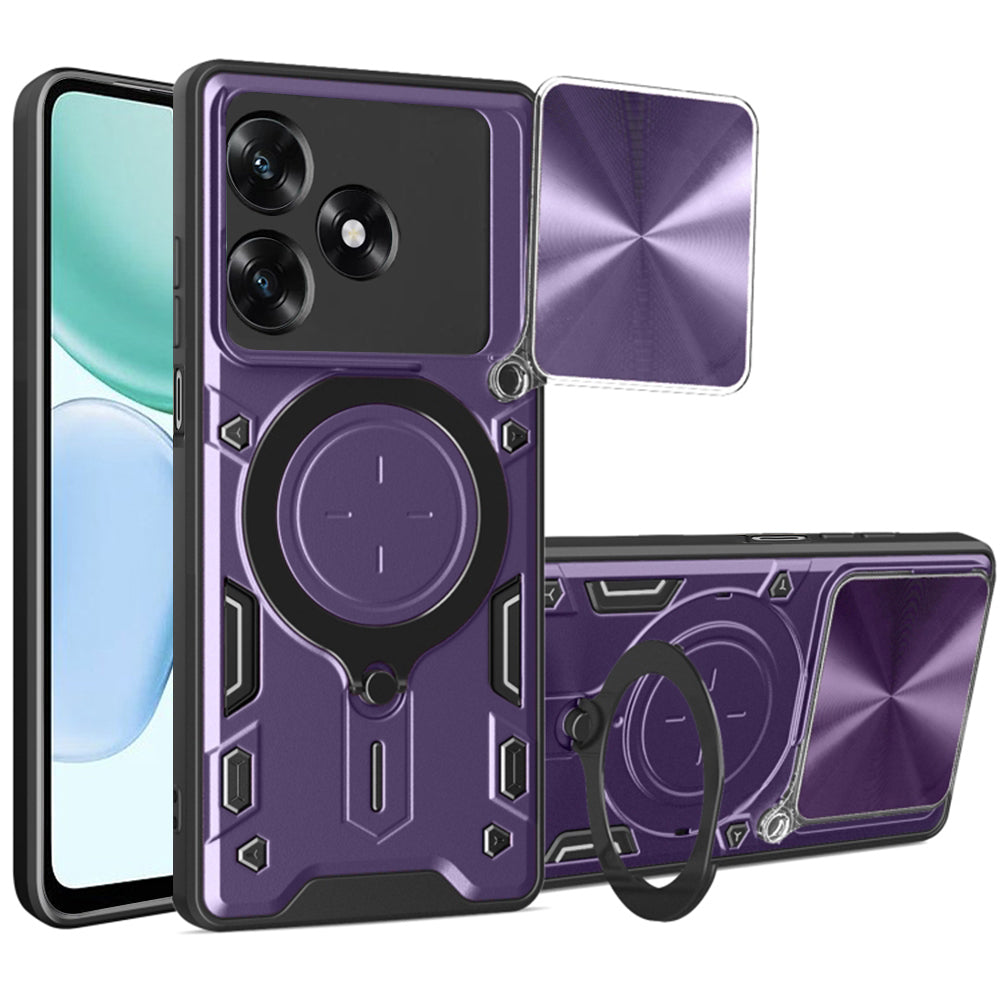 Deksel for Honor X5c Plus, Techsuit, CamGuard Pro, Lilla