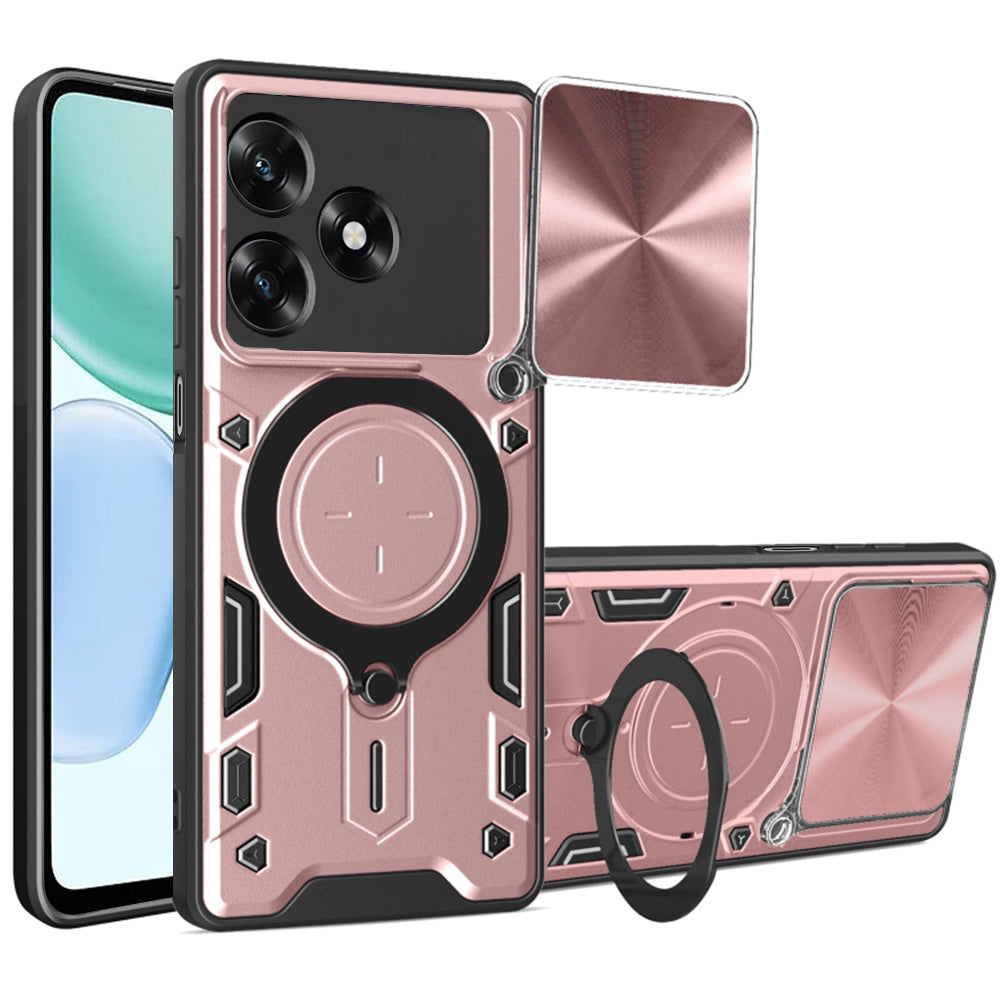 Deksel for Honor X5c Plus, Techsuit, CamGuard Pro, Roségull