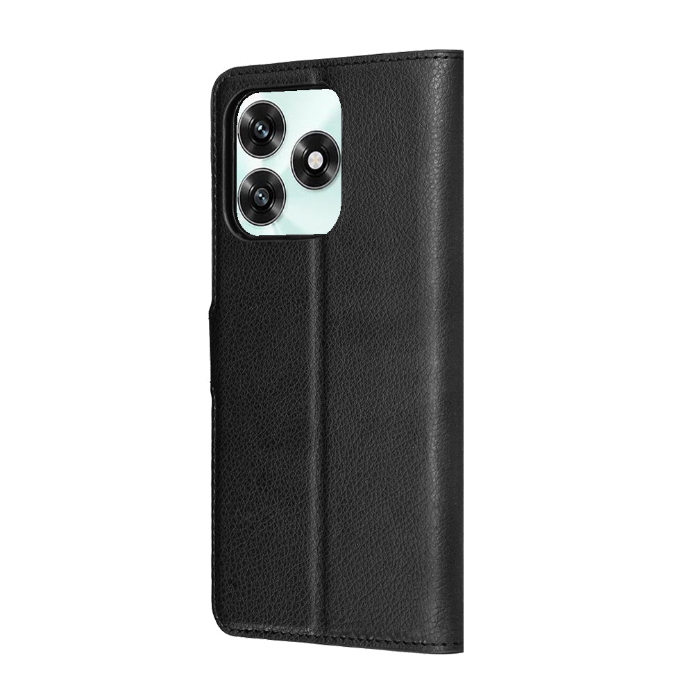 Deksel for Honor X5c Plus, Techsuit, Leather Folio, Svart