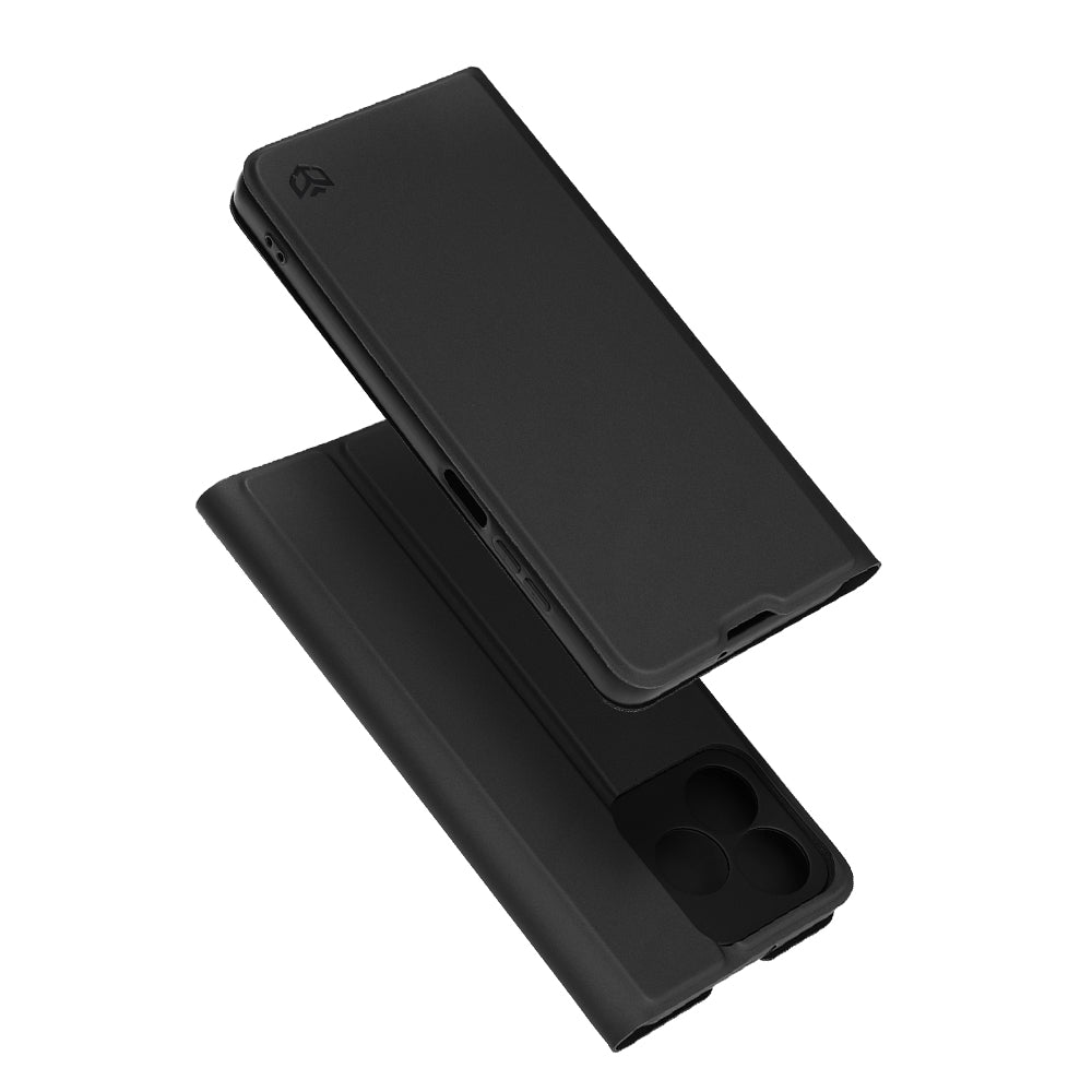 Deksel for Honor X5c Plus, Techsuit, Magskin Book, Svart