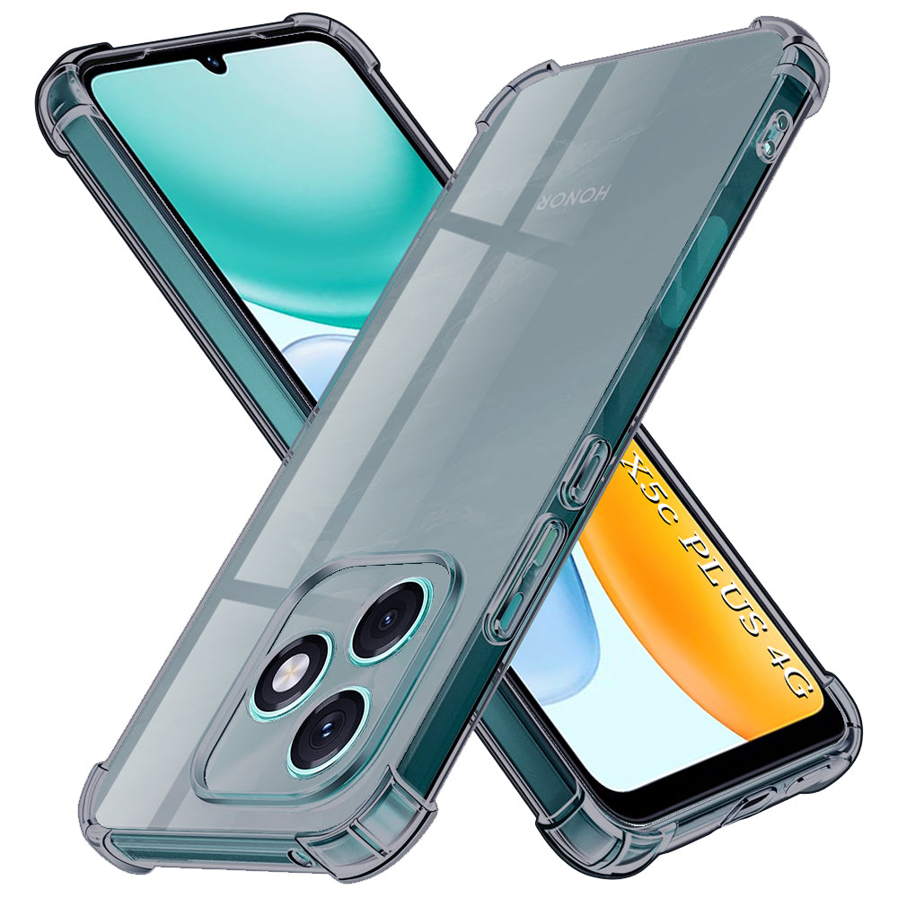 Deksel for Honor X5c Plus, Techsuit, Shockproof Clear, Røykfarget