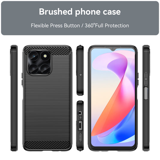 Deksel til Honor X6a, Techsuit, Karbon, Svart