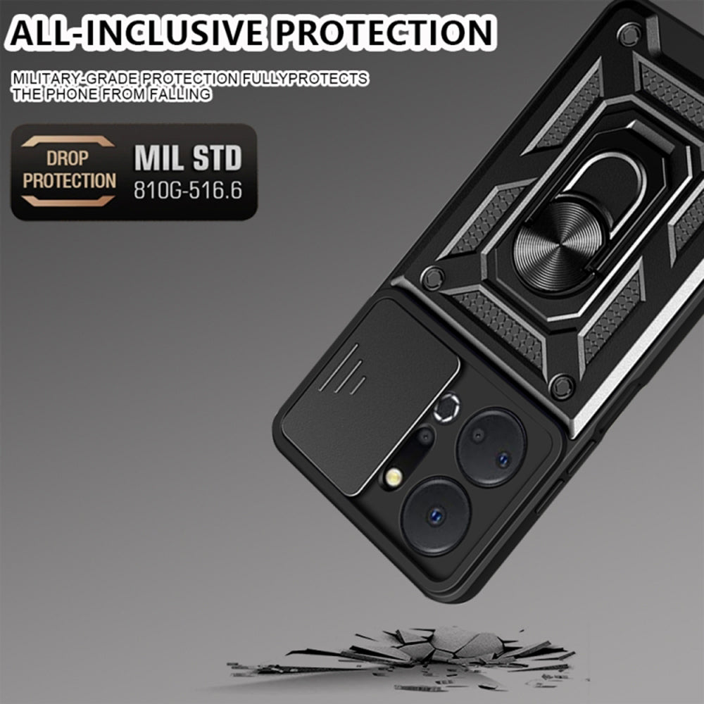 Deksel for Honor X7a, Techsuit, CamShield, Blå