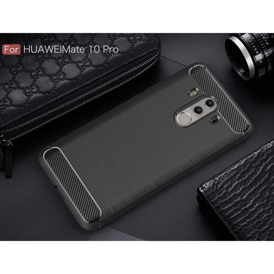 Deksel til Huawei Mate 10 Pro, Techsuit, Karbon, Svart