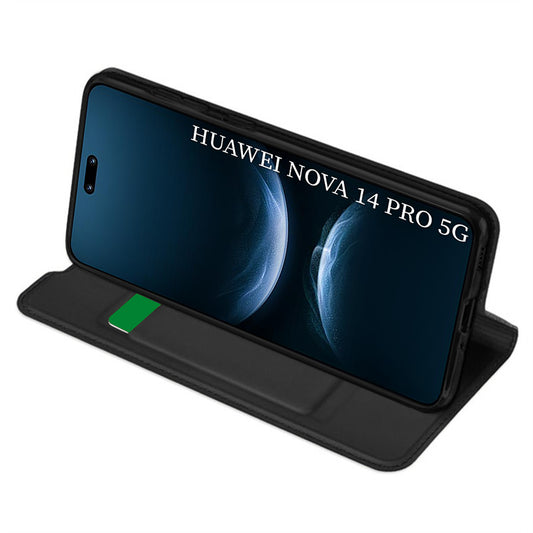 Deksel for Huawei nova 14 Pro, Techsuit, Magskin Book, Svart
