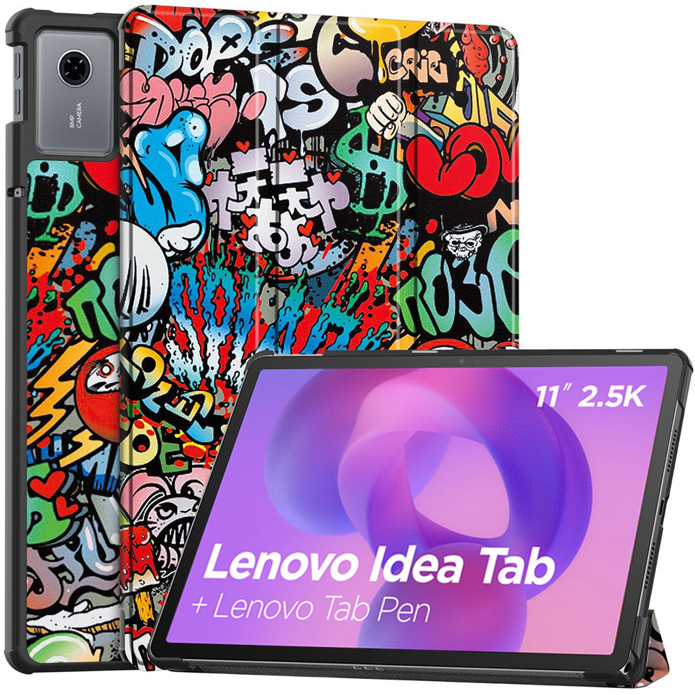 Etui for Lenovo Idea Tab 11, Techsuit, FoldPro Urban Vibe, Flerfarget