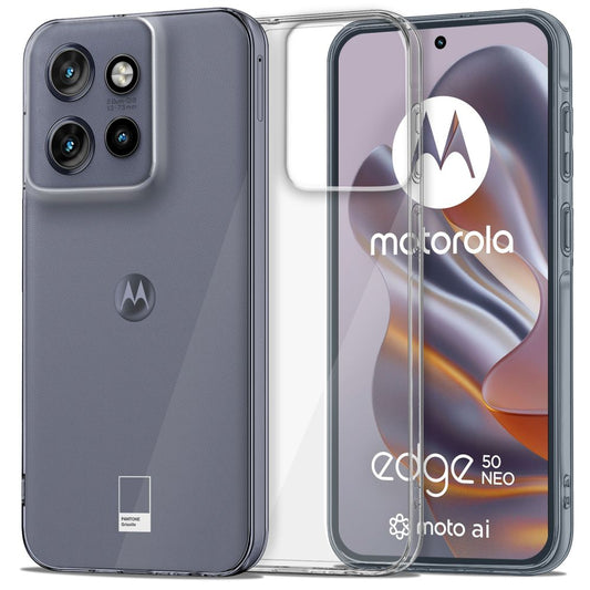 Etui til Motorola Edge 50 Neo, Tech-Protect, Flexair, gjennomsiktig