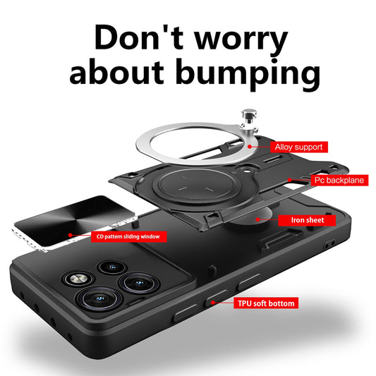 Deksel for Motorola Edge 60 Neo / Edge 50 Neo, Techsuit, CamGuard Pro, Svart