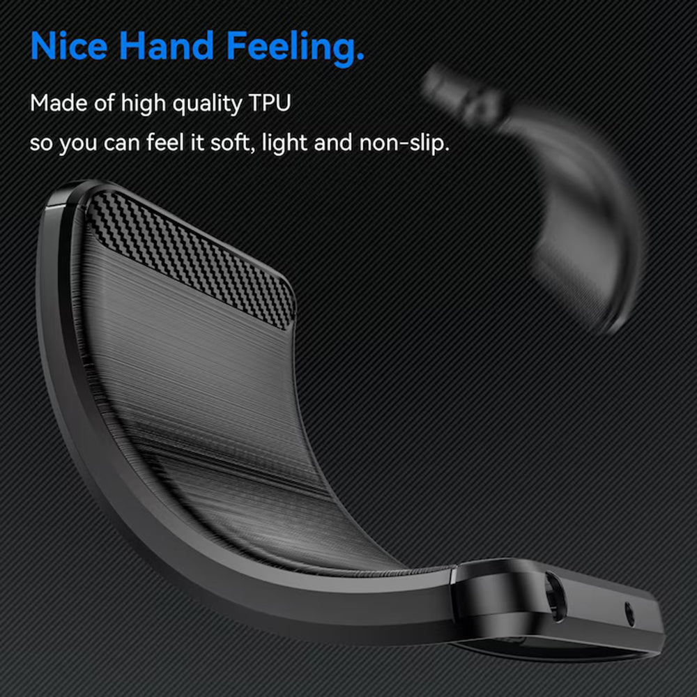 Deksel for Motorola Edge 60 Neo / Edge 50 Neo, Techsuit, Karbon, Blå
