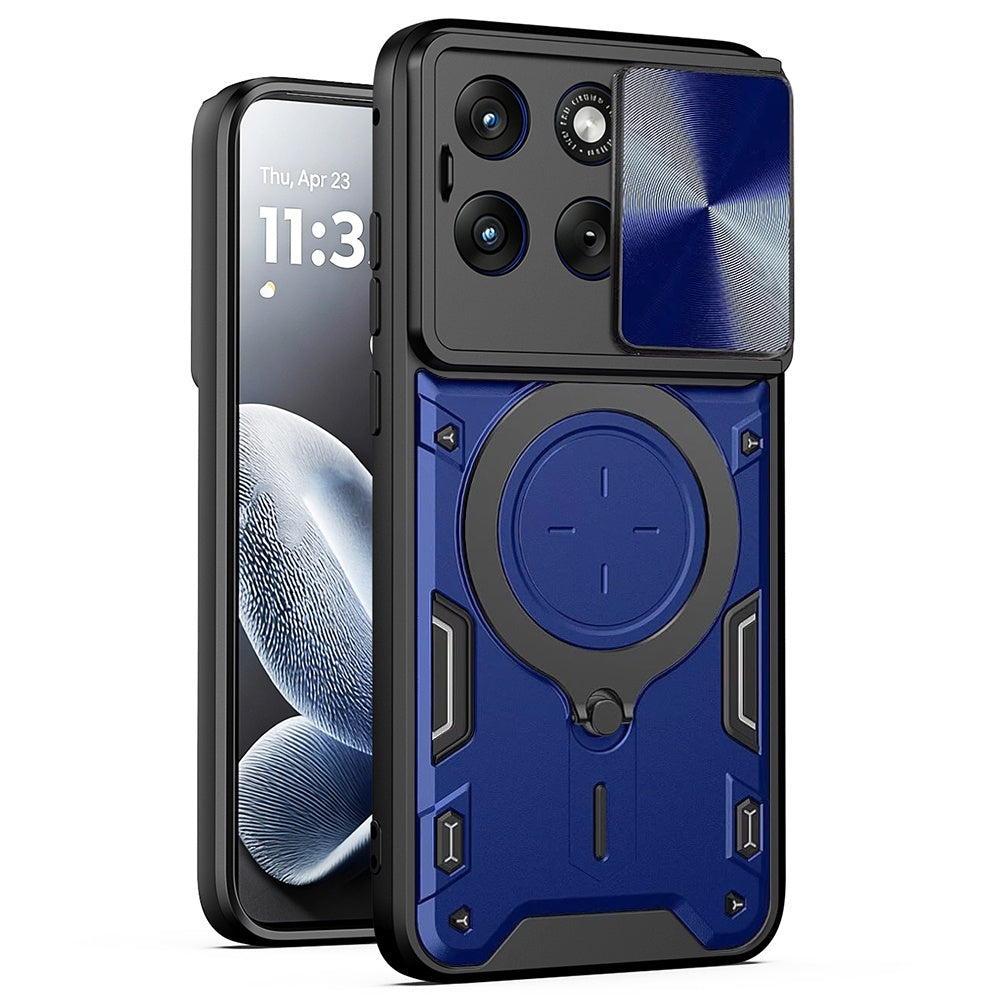 Deksel for Motorola Edge 70 Fusion, Techsuit, CamGuard Pro, Blå
