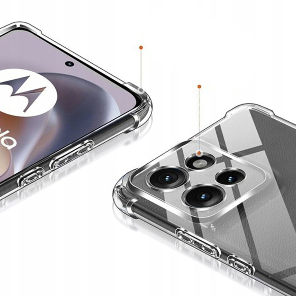 Deksel for Motorola Edge 70 Fusion, Techsuit, Shockproof Clear, Gjennomsiktig