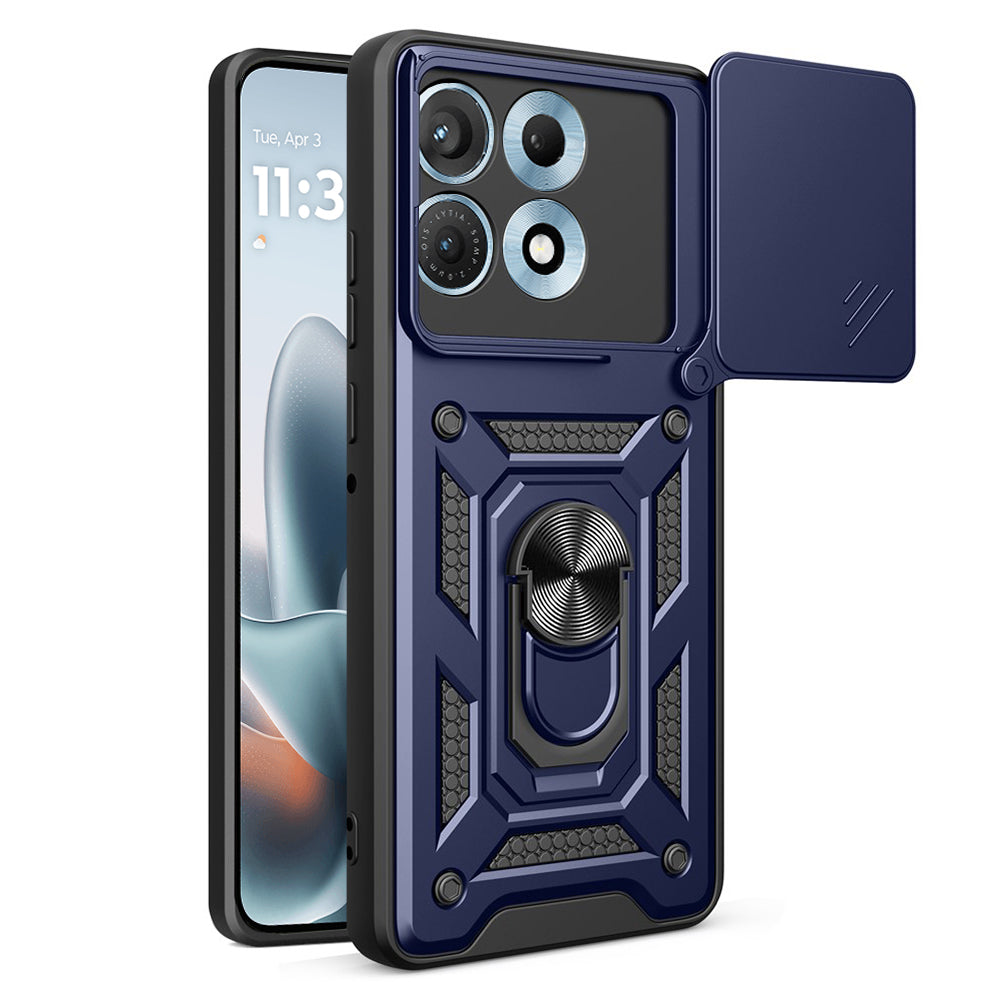 Deksel til Motorola Edge 70 Max, Techsuit, CamShield, Blå