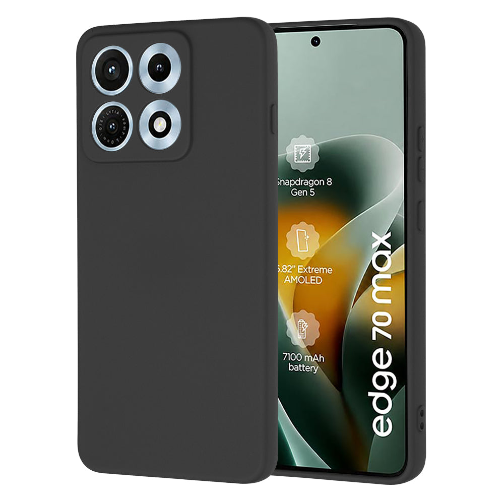 Deksel for Motorola Edge 70 Max, Techsuit, SoftFlex, Svart