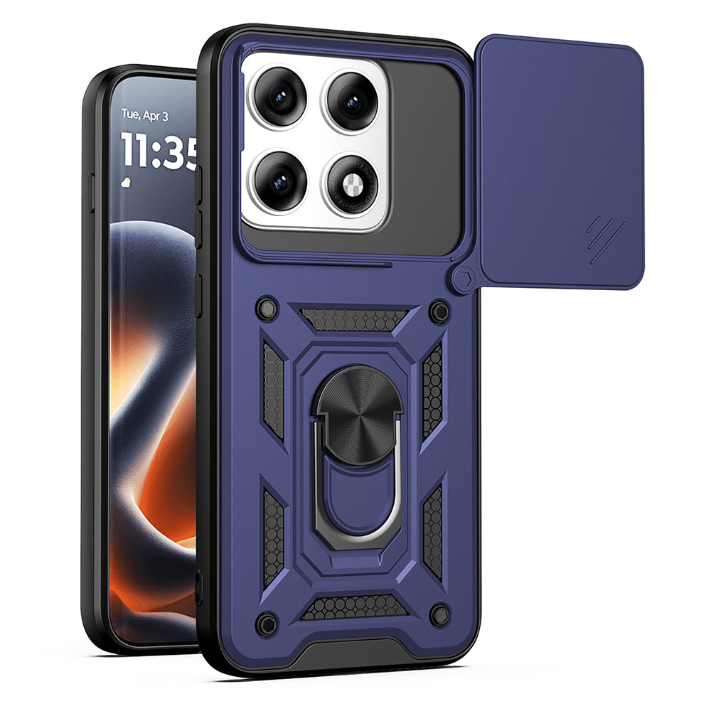 Deksel for Motorola Edge 70 Pro, Techsuit, CamShield, Blå