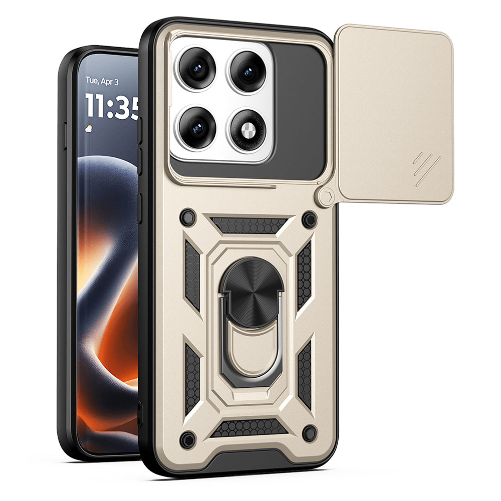 Deksel til Motorola Edge 70 Pro, Techsuit, CamShield, Gullfarget