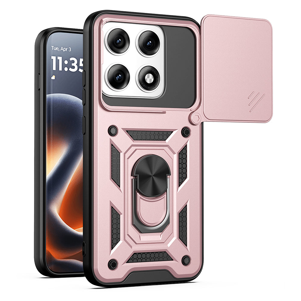 Deksel til Motorola Edge 70 Pro, Techsuit, CamShield, Rosa Gull