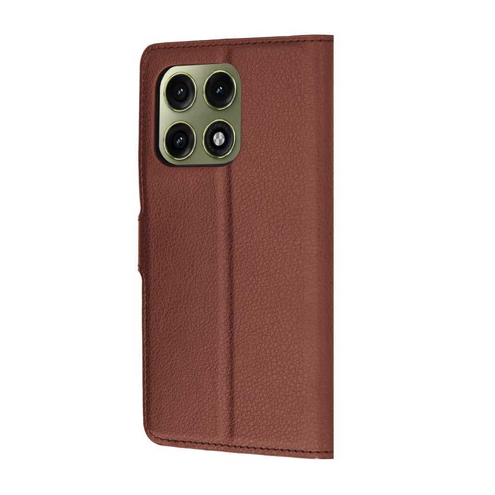 Deksel for Motorola Edge 70 Pro, Techsuit, Leather Folio, Brun