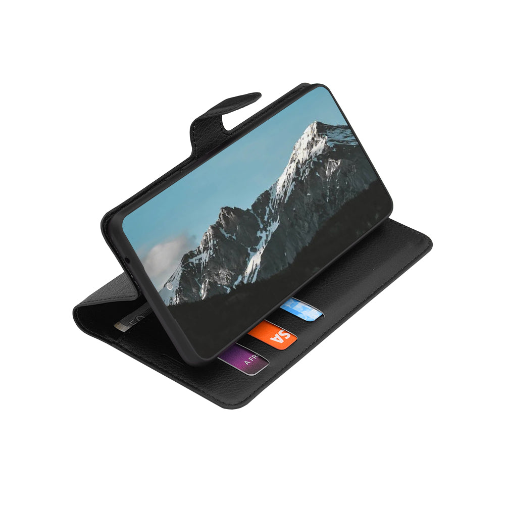 Deksel for Motorola Edge 70 Pro, Techsuit, Leather Folio, Svart