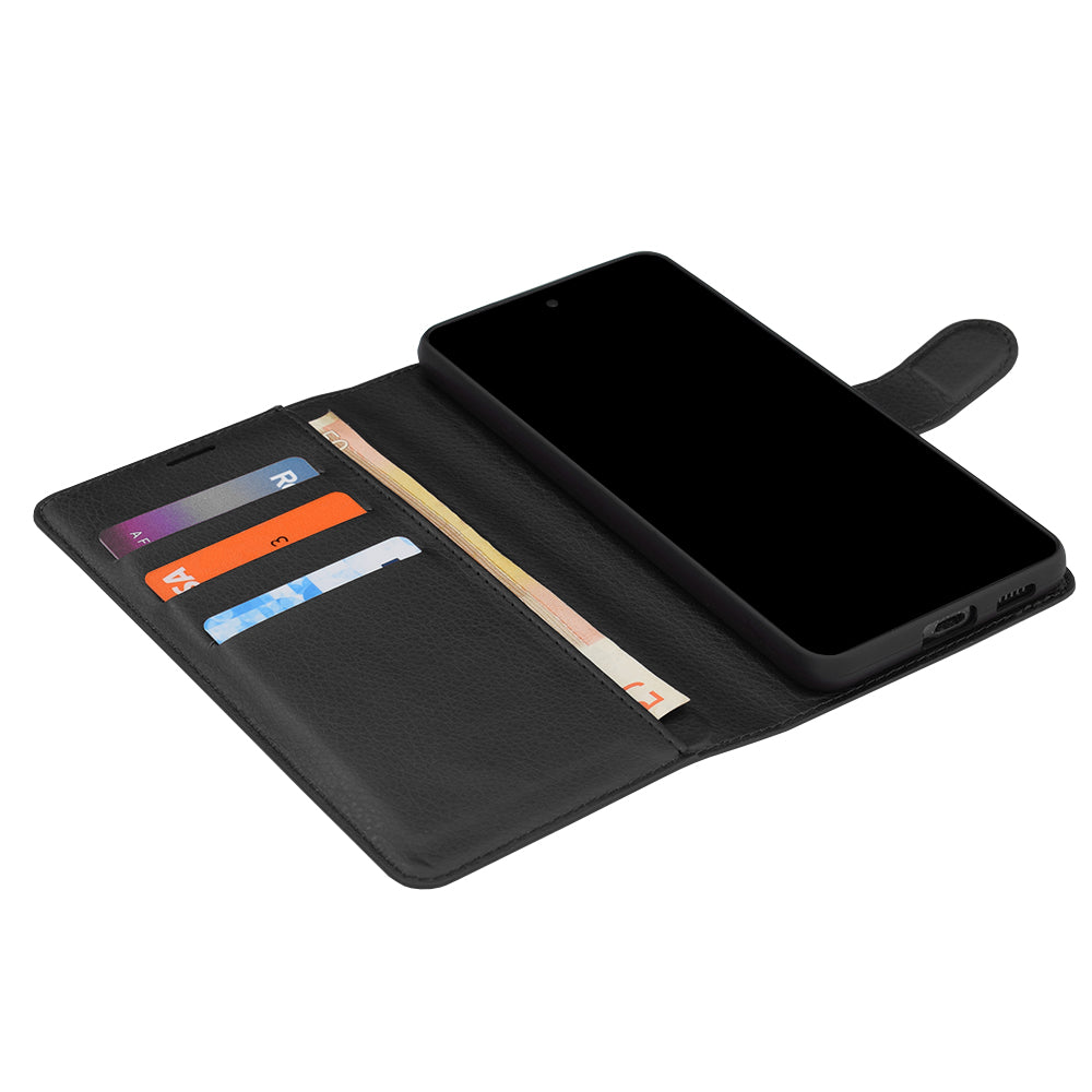 Deksel for Motorola Edge 70 Pro, Techsuit, Leather Folio, Svart