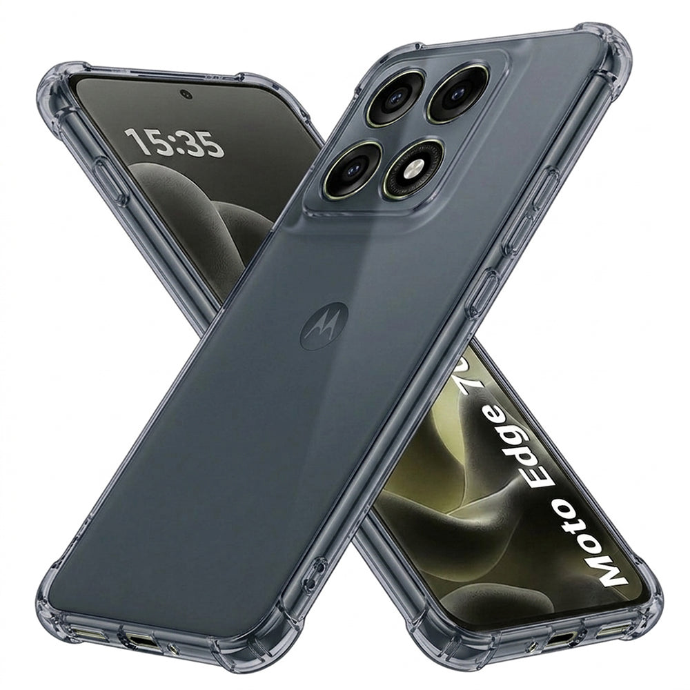 Deksel til Motorola Edge 70 Pro, Techsuit, Støtsikker Klar, Røykfarget