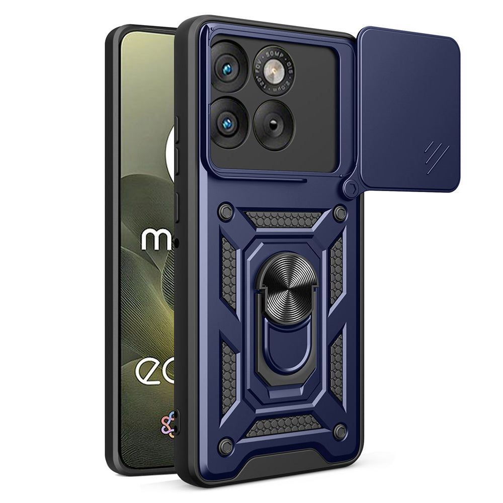 Deksel for Motorola Edge 70, Techsuit, CamShield, Blå