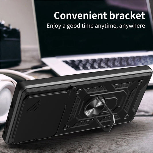 Deksel for Motorola Edge 70, Techsuit, CamShield, Blå