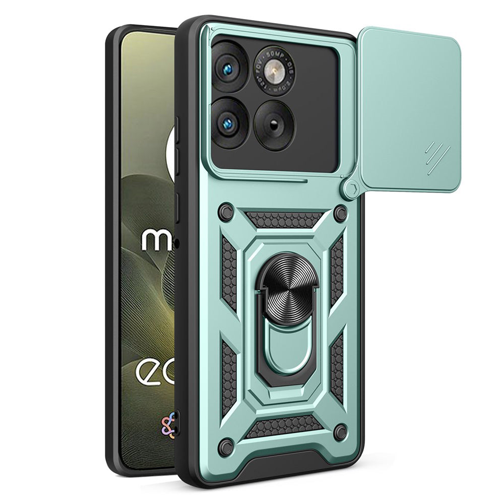 Deksel for Motorola Edge 70, Techsuit, CamShield, Grønn
