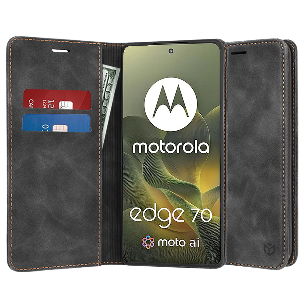Deksel for Motorola Edge 70, Techsuit, Confy, Svart