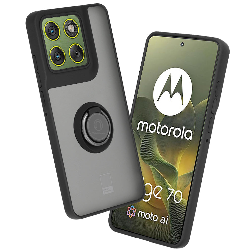 Deksel for Motorola Edge 70, Techsuit, Glinth, Svart