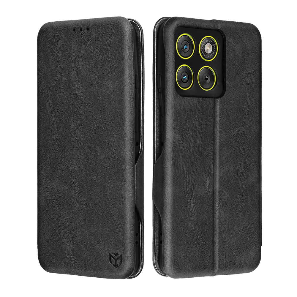 Deksel for Motorola Edge 70, Techsuit, Safe Wallet Plus, Svart
