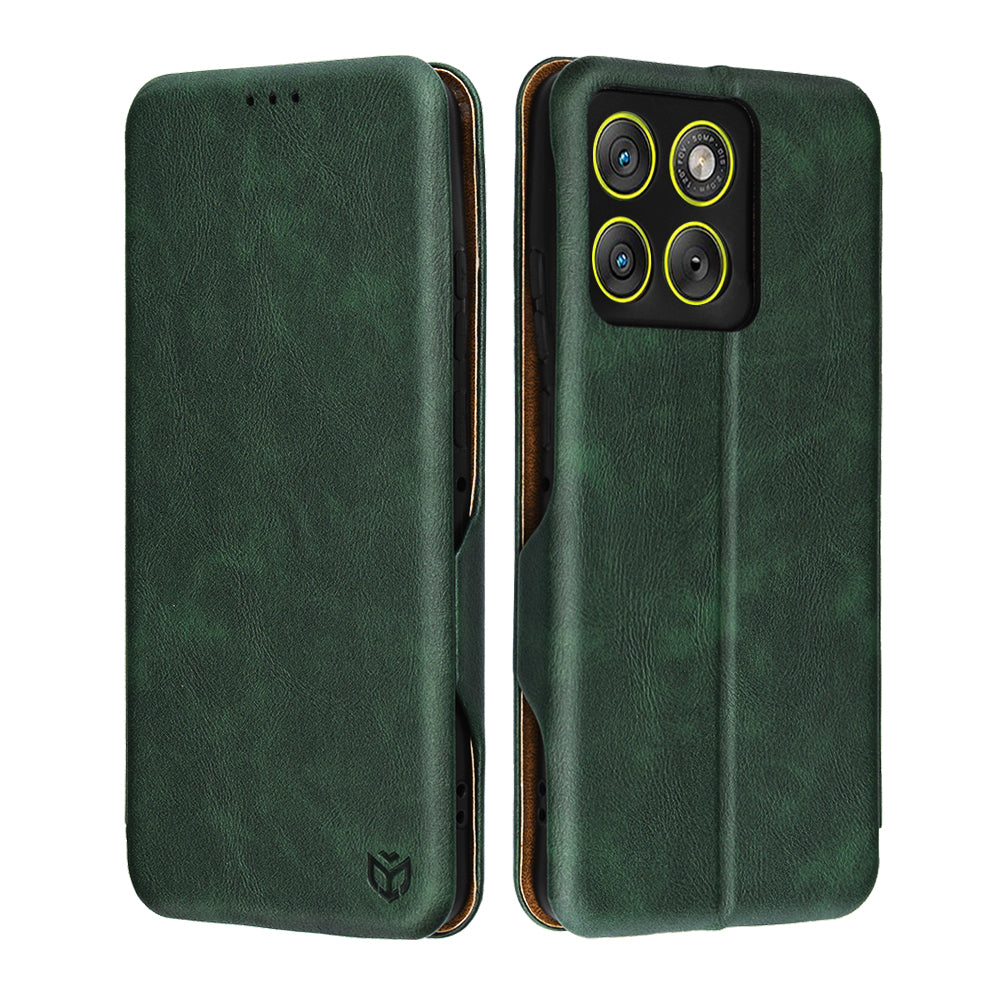 Deksel for Motorola Edge 70, Techsuit, Safe Wallet Plus, Grønn