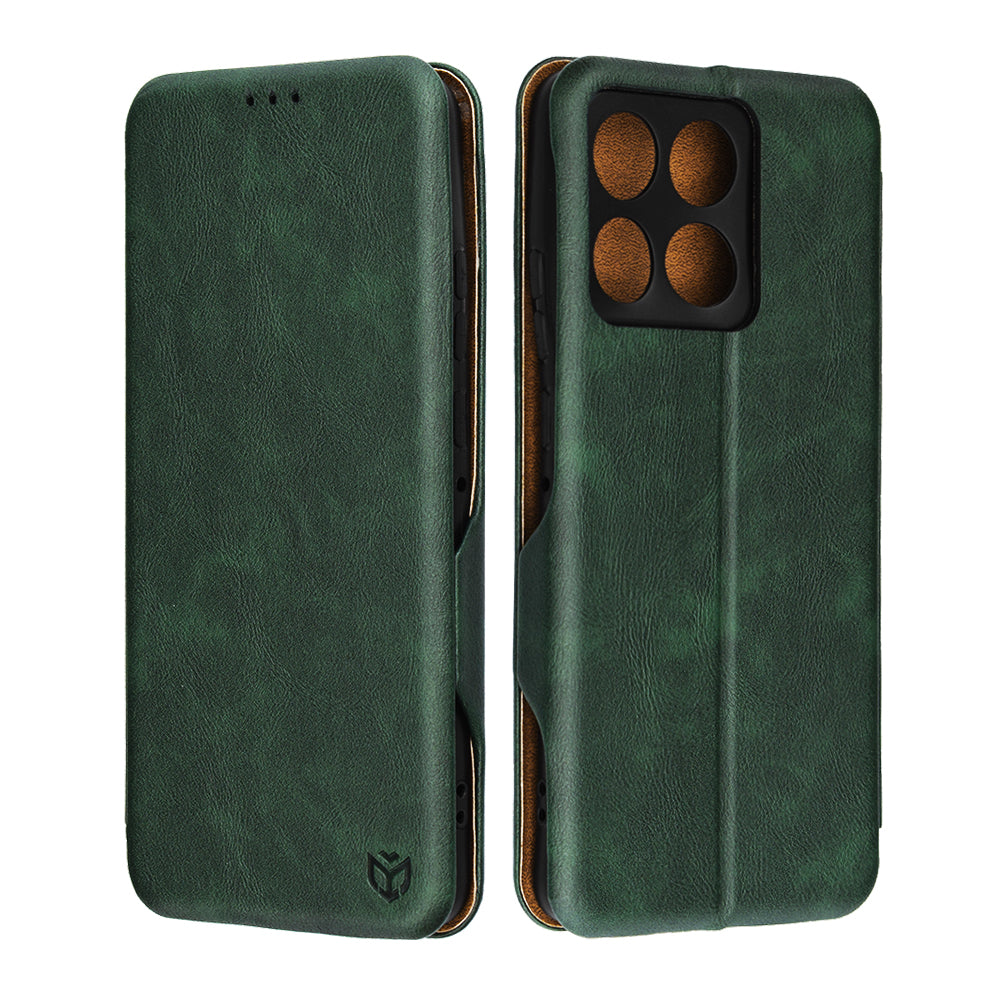 Deksel for Motorola Edge 70, Techsuit, Safe Wallet Plus, Grønn