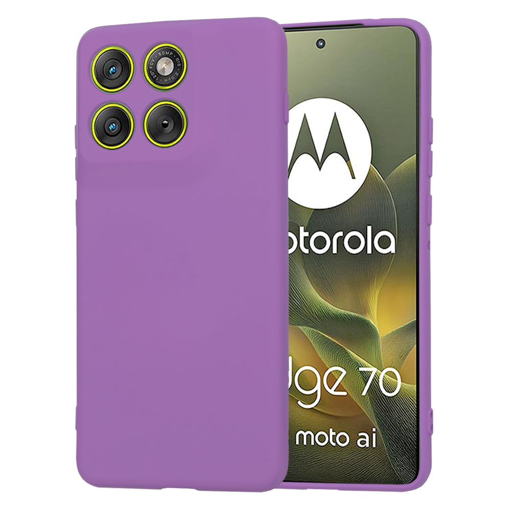 Deksel for Motorola Edge 70, Techsuit, SoftFlex, Lilla