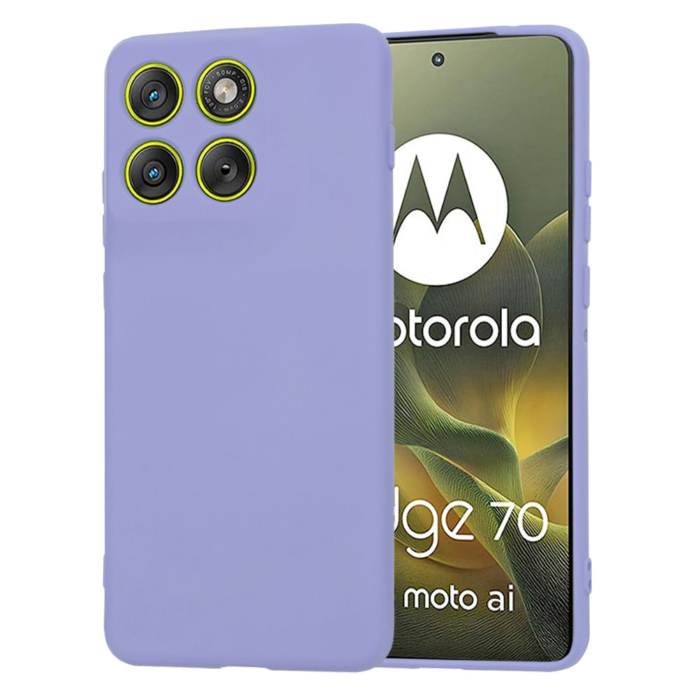 Deksel for Motorola Edge 70, Techsuit, SoftFlex, Lys Lilla