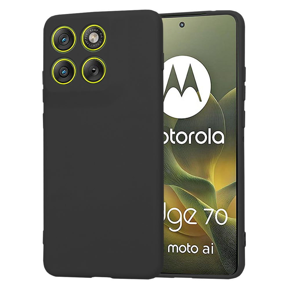Deksel for Motorola Edge 70, Techsuit, SoftFlex, Svart
