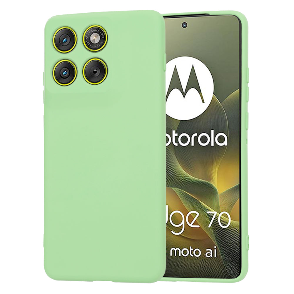 Deksel for Motorola Edge 70, Techsuit, SoftFlex, Lys Grønn