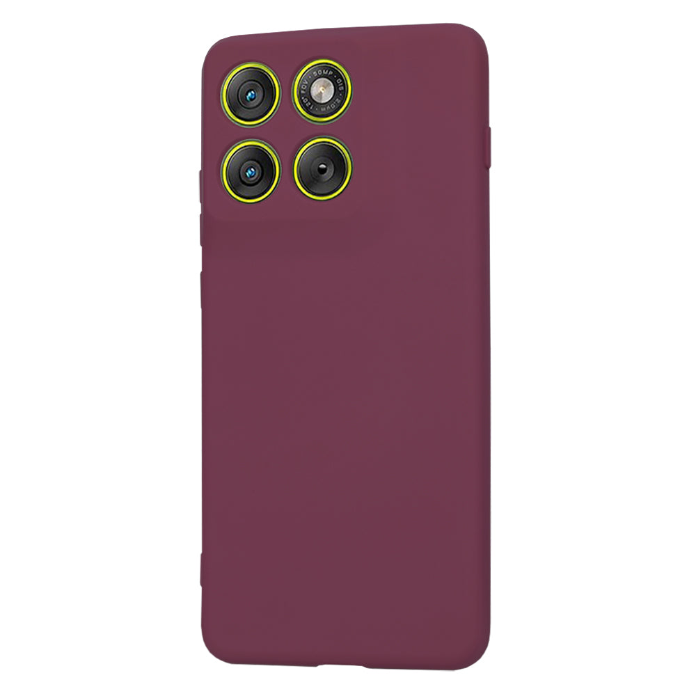 Deksel for Motorola Edge 70, Techsuit, SoftFlex, Kirsebærrød