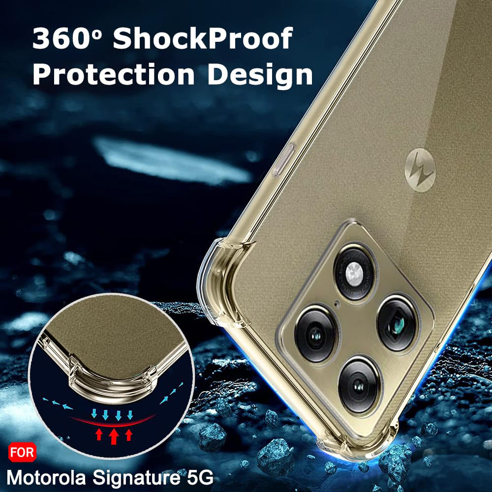 Deksel for Motorola Edge 70 Ultra / Signature, Techsuit, Shockproof Clear, Transparent