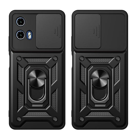 Deksel for Motorola Moto E14 / G24 Power / G04 / G24, Tech-Protect, CamShield Pro, Svart
