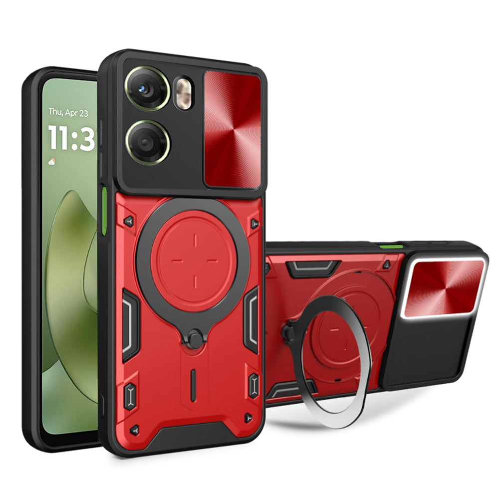 Deksel for Motorola Moto G06, Techsuit, CamGuard Pro, Rød