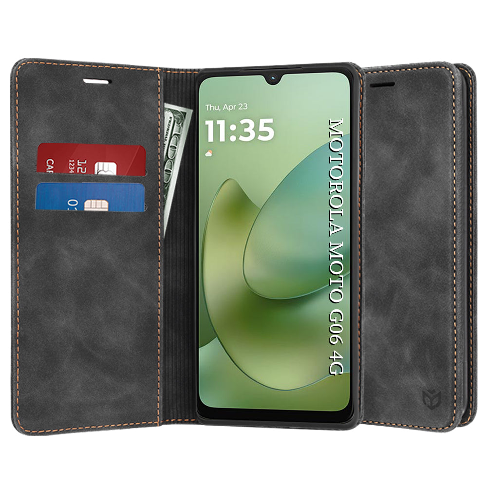 Deksel for Motorola Moto G06, Techsuit, Confy, Svart