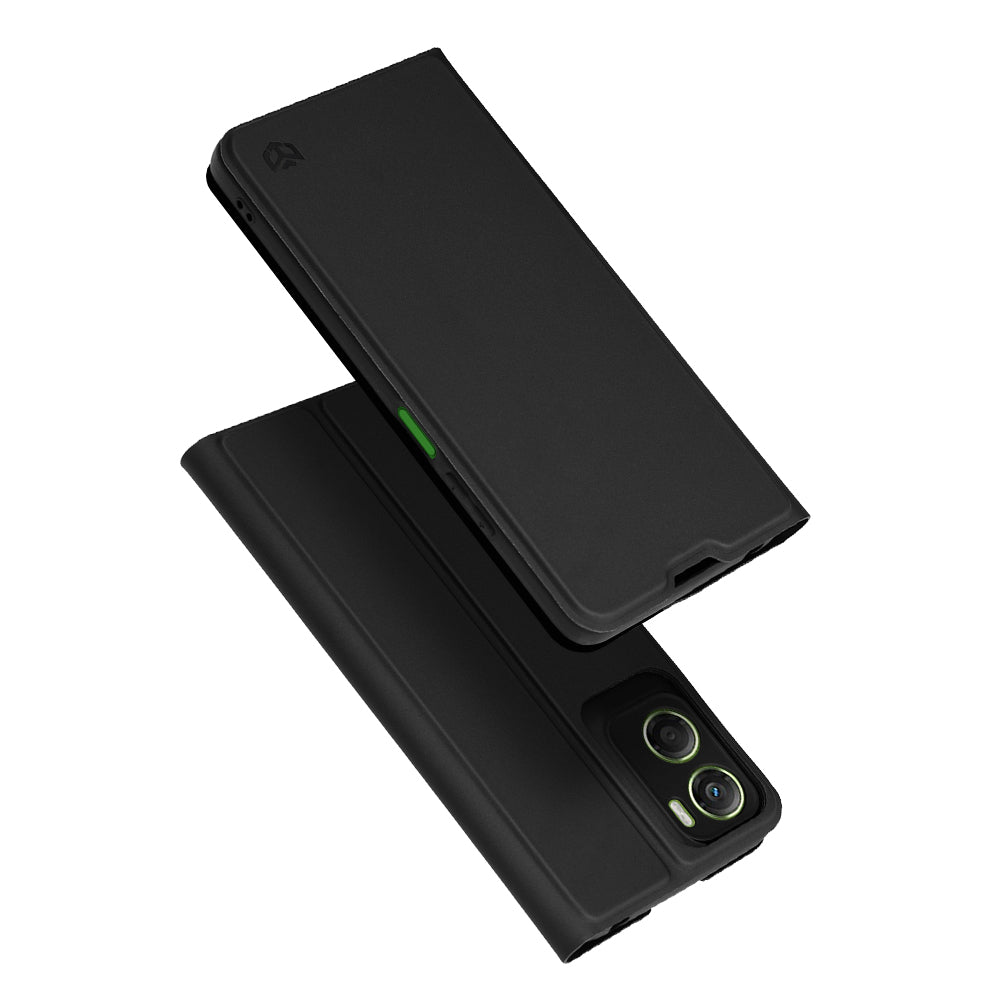 Deksel for Motorola Moto G06, Techsuit, Magskin Book, Svart