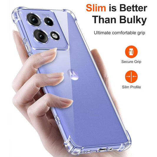 Deksel for Motorola Moto G15 / G15 Power, Techsuit, Støtsikker Klar, Transparent
