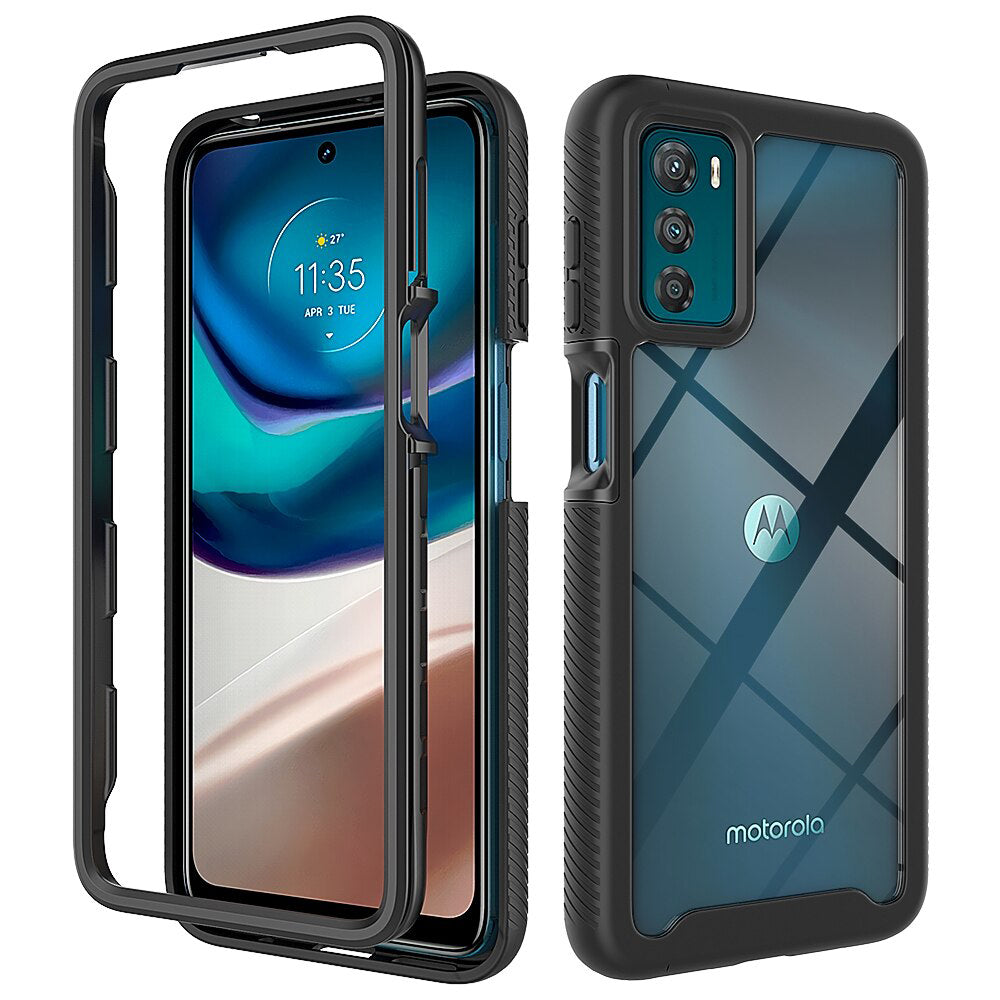 Deksel for Motorola Moto G42, Techsuit, Defense360 Pro, Svart