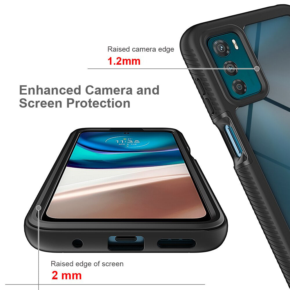 Deksel for Motorola Moto G42, Techsuit, Defense360 Pro, Svart