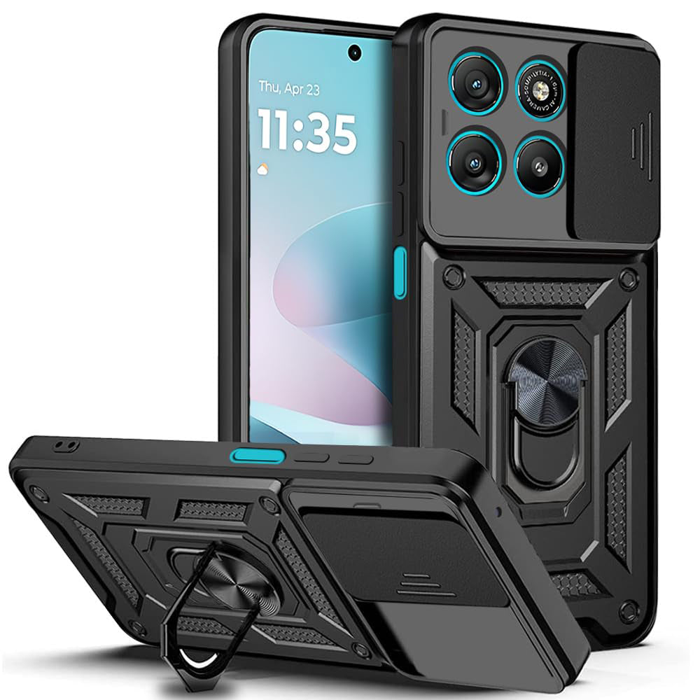 Deksel for Motorola Moto G67 Power / G57 Power, Techsuit, CamShield, Svart