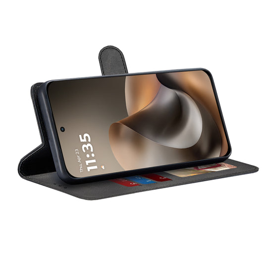 Deksel for Motorola Moto G77 / G67, Techsuit, Diary Book, Svart