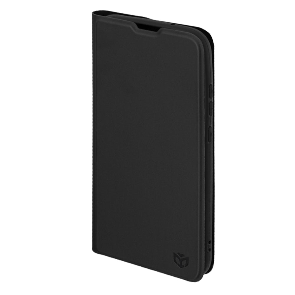 Deksel for Motorola Moto G77 / G67, Techsuit, Magskin Book, Svart