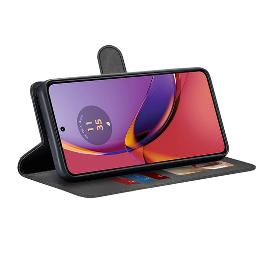 Deksel for Motorola Moto G84, Techsuit, Diary Book, Svart